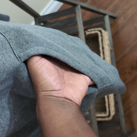 FILA| Grey Long Sleeve Hoodie Sweatshirt With Front Pouch Cotton Blend - Picture 6 of 14